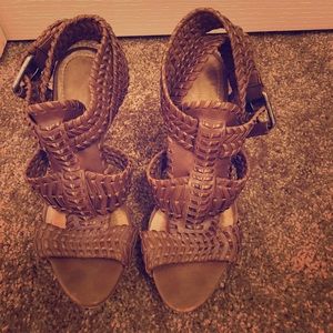 All Saints Leather Heeled Sandals